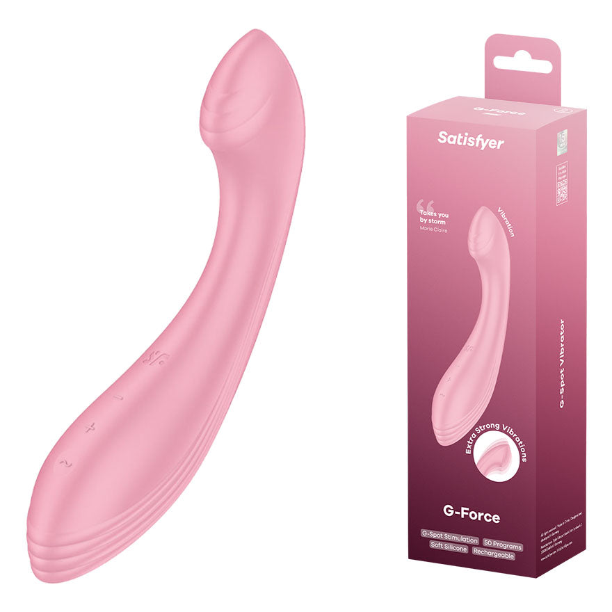 Satisfyer G-Force - Pink - Pink USB Rechargeable Vibrator - 4048628