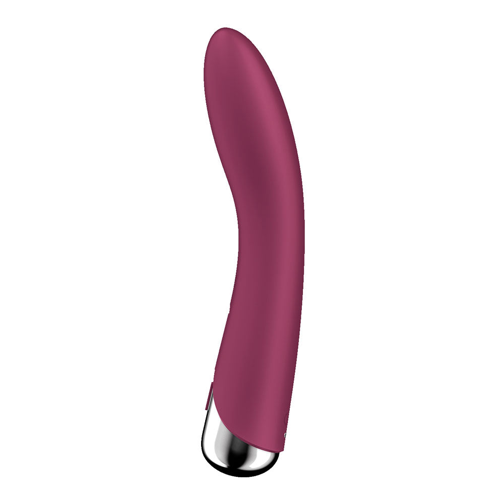 Satisfyer Spinning Vibe 1 - Red - Red 17.8 cm USB Rechargeable Rotating Vibrator-4048697