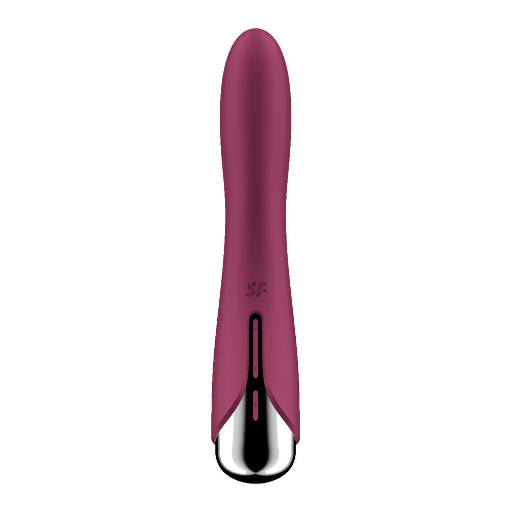 Satisfyer Spinning Vibe 1 - Red - Red 17.8 cm USB Rechargeable Rotating Vibrator-4048697