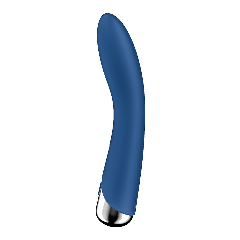 Satisfyer Spinning Vibe 1 - Blue - Blue 17.8 cm USB Rechargeable Rotating Vibrator-4048703