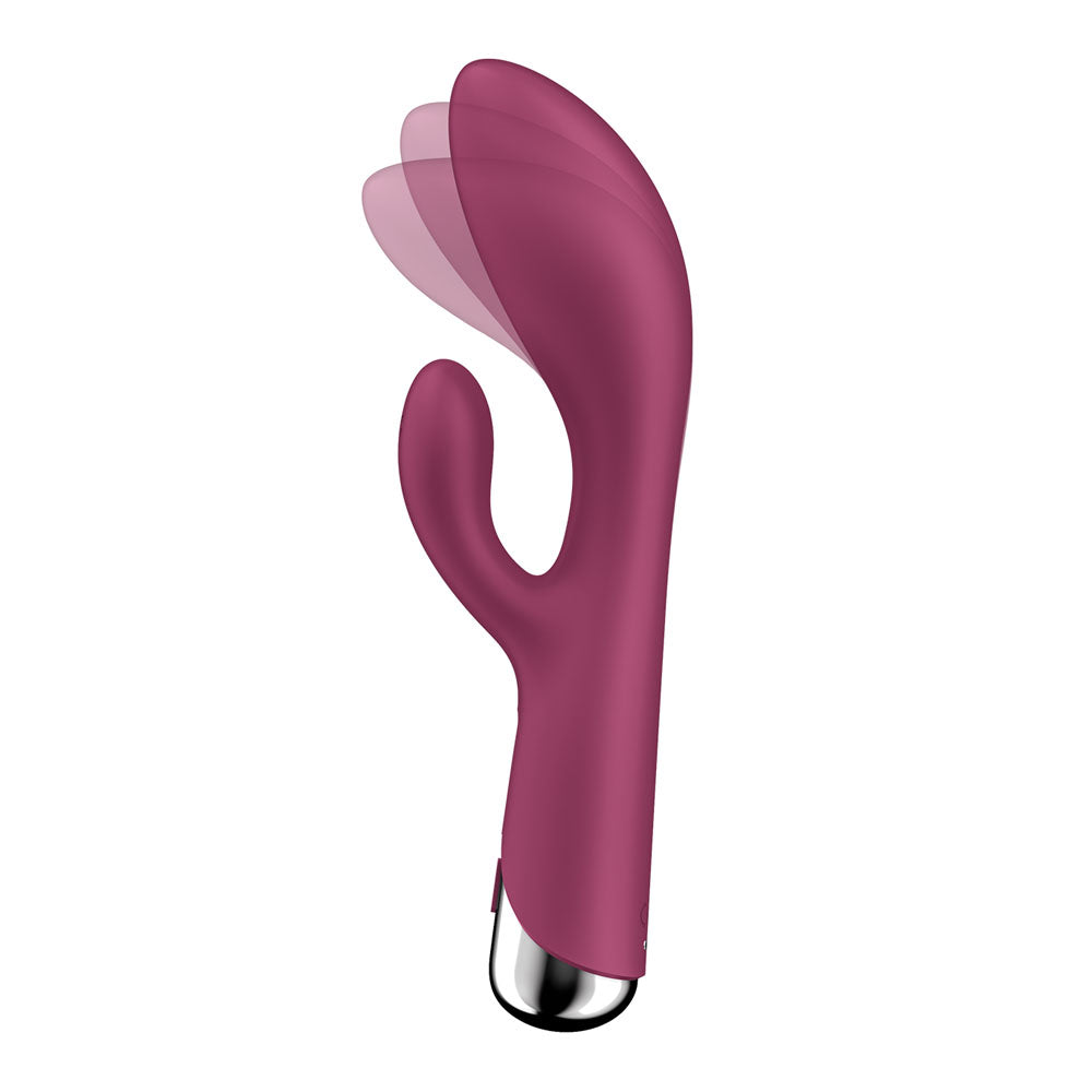 Satisfyer Spinning Rabbit 1 - Red - Red 20 cm USB Rechargeable Rotating Rabbit Vibrator-4048727