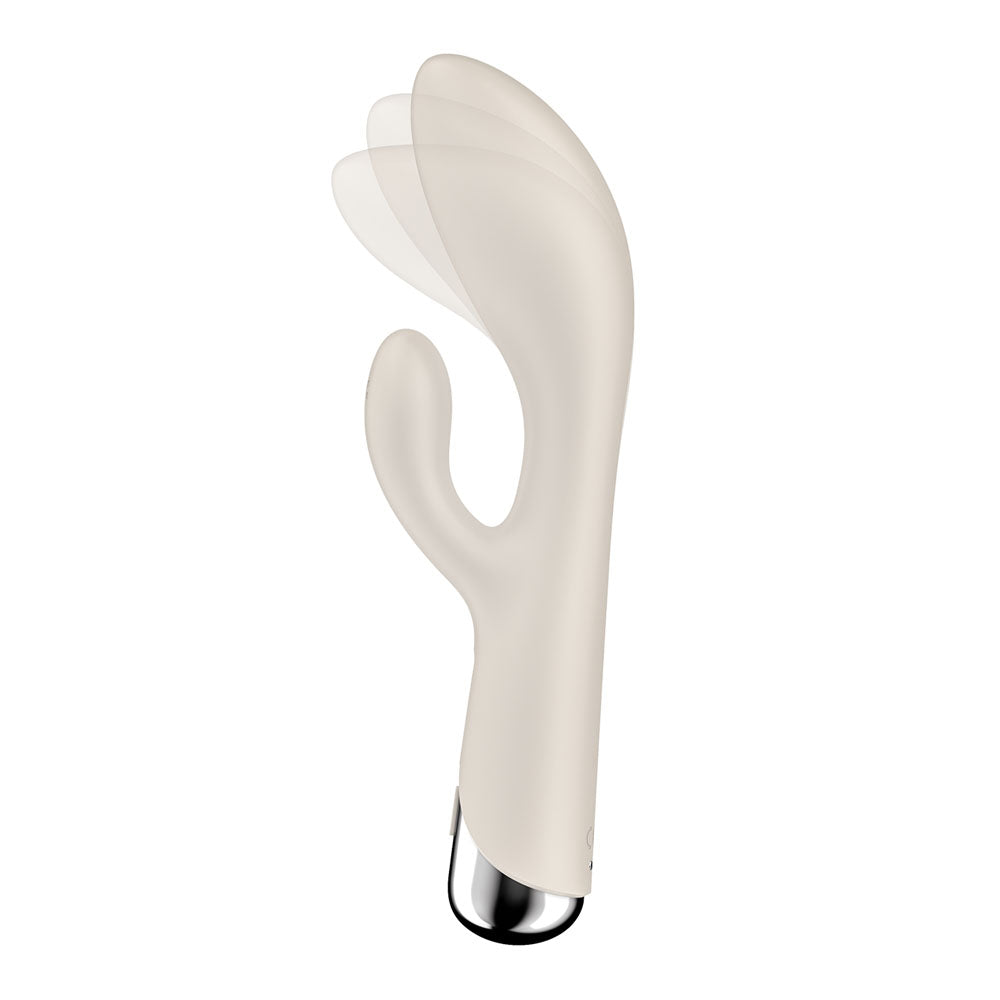 Satisfyer Spinning Rabbit 1 - Beige - Beige 20 cm USB Rechargeable Rotating Rabbit Vibrator-4048741