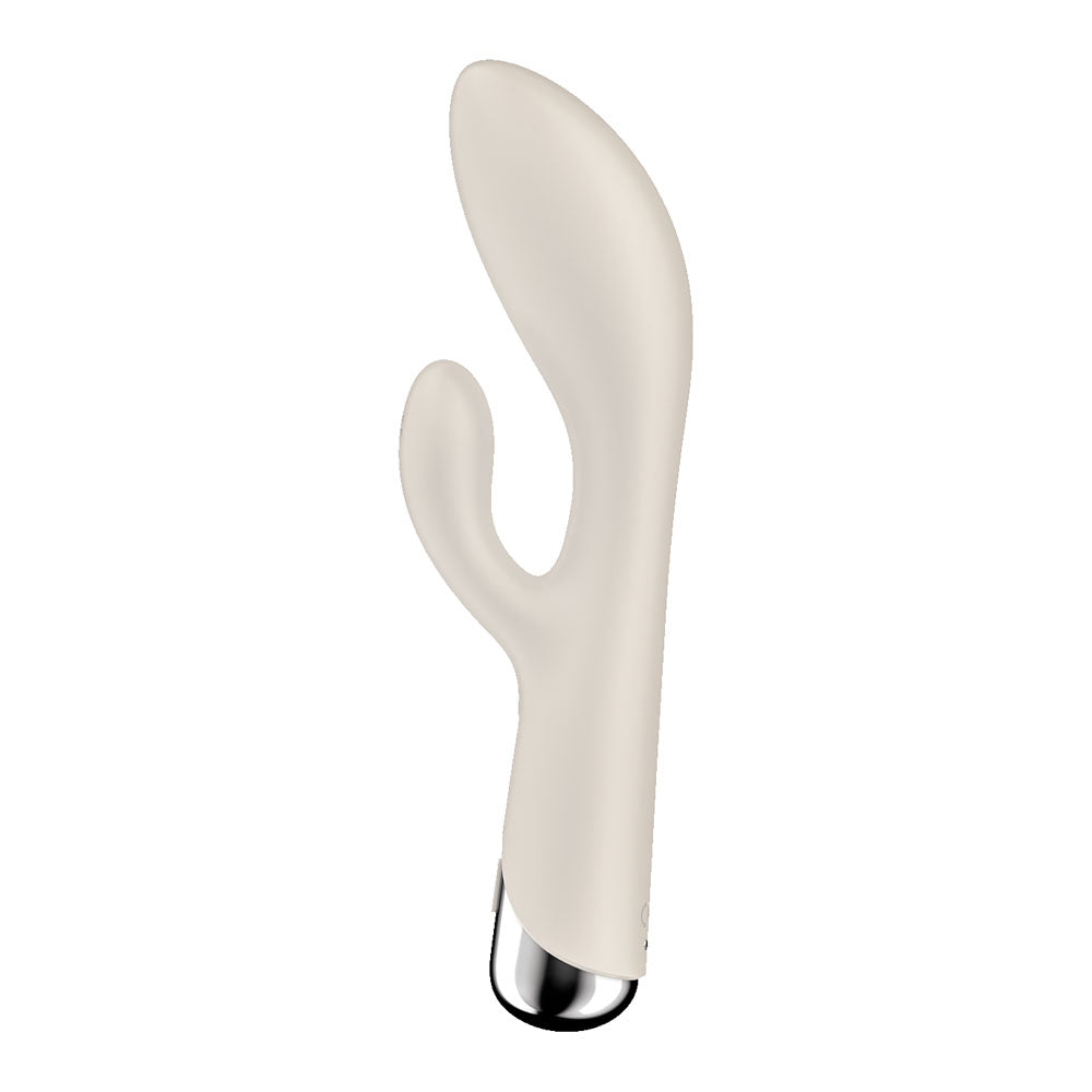 Satisfyer Spinning Rabbit 1 - Beige - Beige 20 cm USB Rechargeable Rotating Rabbit Vibrator-4048741