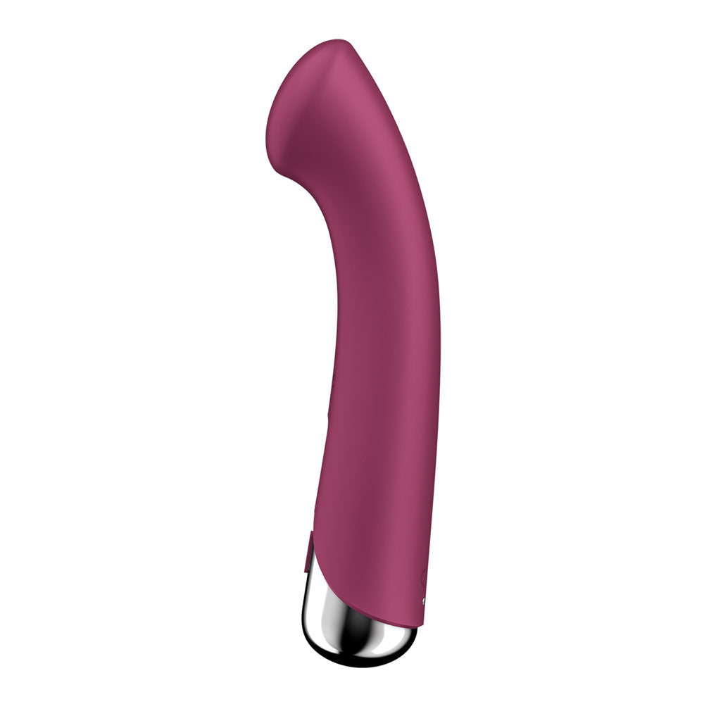 Satisfyer Spinning G-Spot 1 - Red - Red 16.5 cm USB Rechargeable Rotating Vibrator-4048758