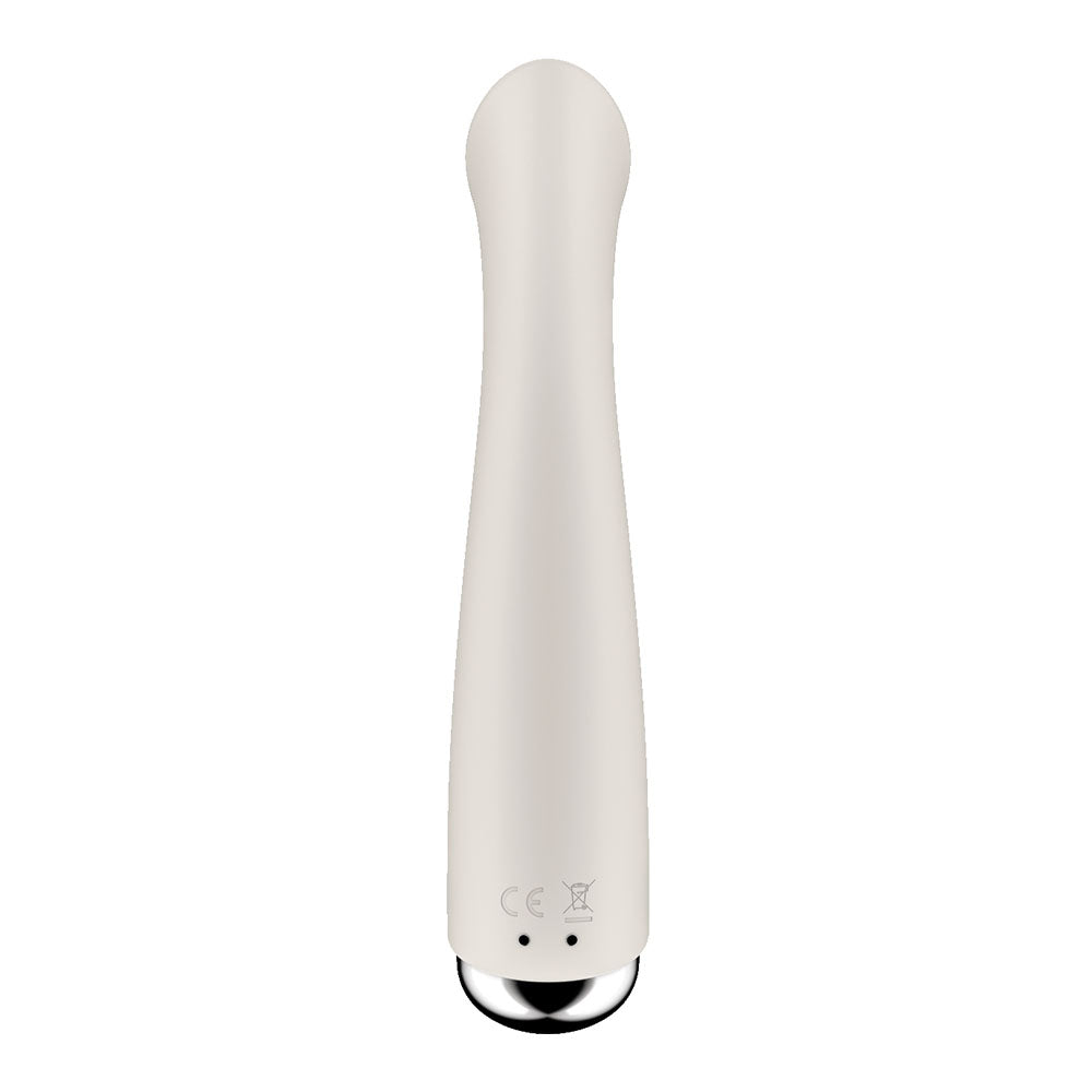 Satisfyer Spinning G-Spot 1 - Beige - Beige 16.5 cm USB Rechargeable Rotating Vibrator-4048772