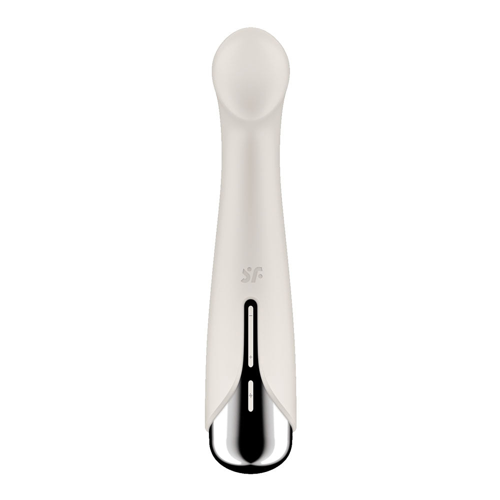 Satisfyer Spinning G-Spot 1 - Beige - Beige 16.5 cm USB Rechargeable Rotating Vibrator-4048772