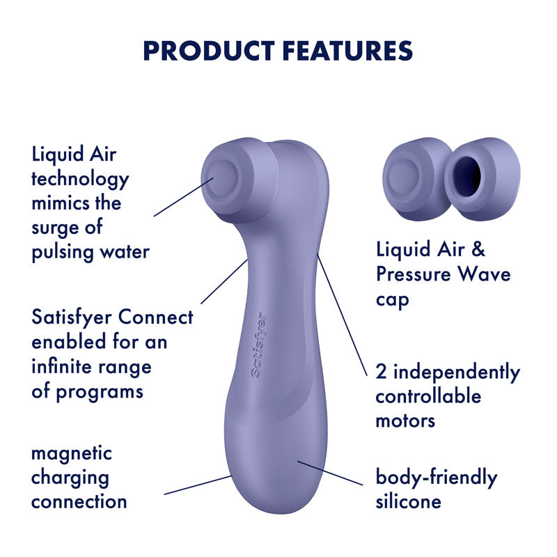 Satisfyer Pro 2 Generation 3 with App Control - Lilac - Lilac Touch-Free USB-Rechargeable Clitoral Stimulator-4051864