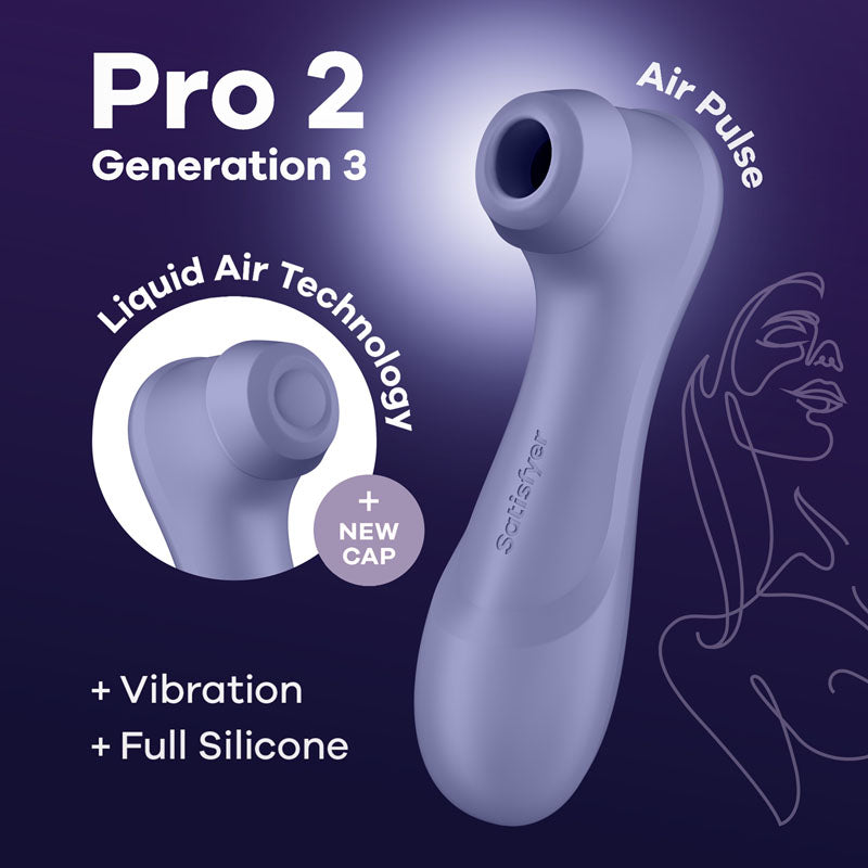 Satisfyer Pro 2 Generation 3 - Lilac - Lilac Touch-Free USB-Rechargeable Clitoral Stimulator-4051895