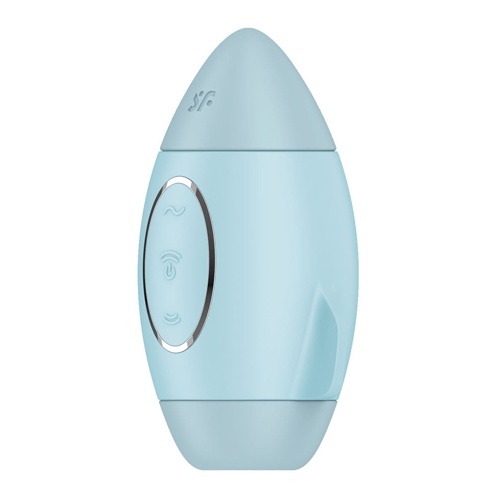 Satisfyer Mission Control - Blue - Blue USB Rechargeable Vibrating Air Pulse Stimulator-4060071