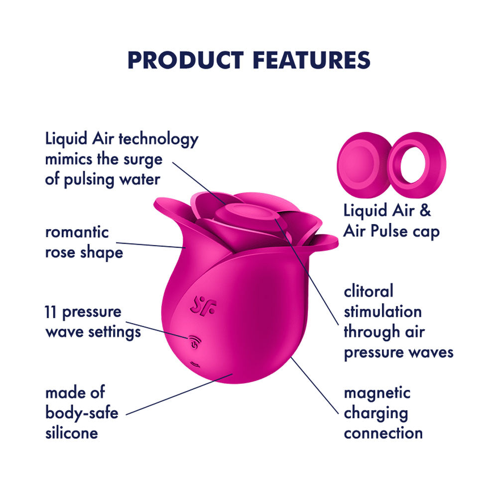 Satisfyer Pro 2 Modern Blossom - Modern Pink USB Rechargeable Air Pulse Rose Stimulator-4065861