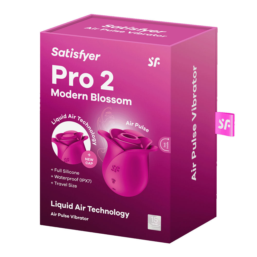 Satisfyer Pro 2 Modern Blossom - Modern Pink USB Rechargeable Air Pulse Rose Stimulator-4065861