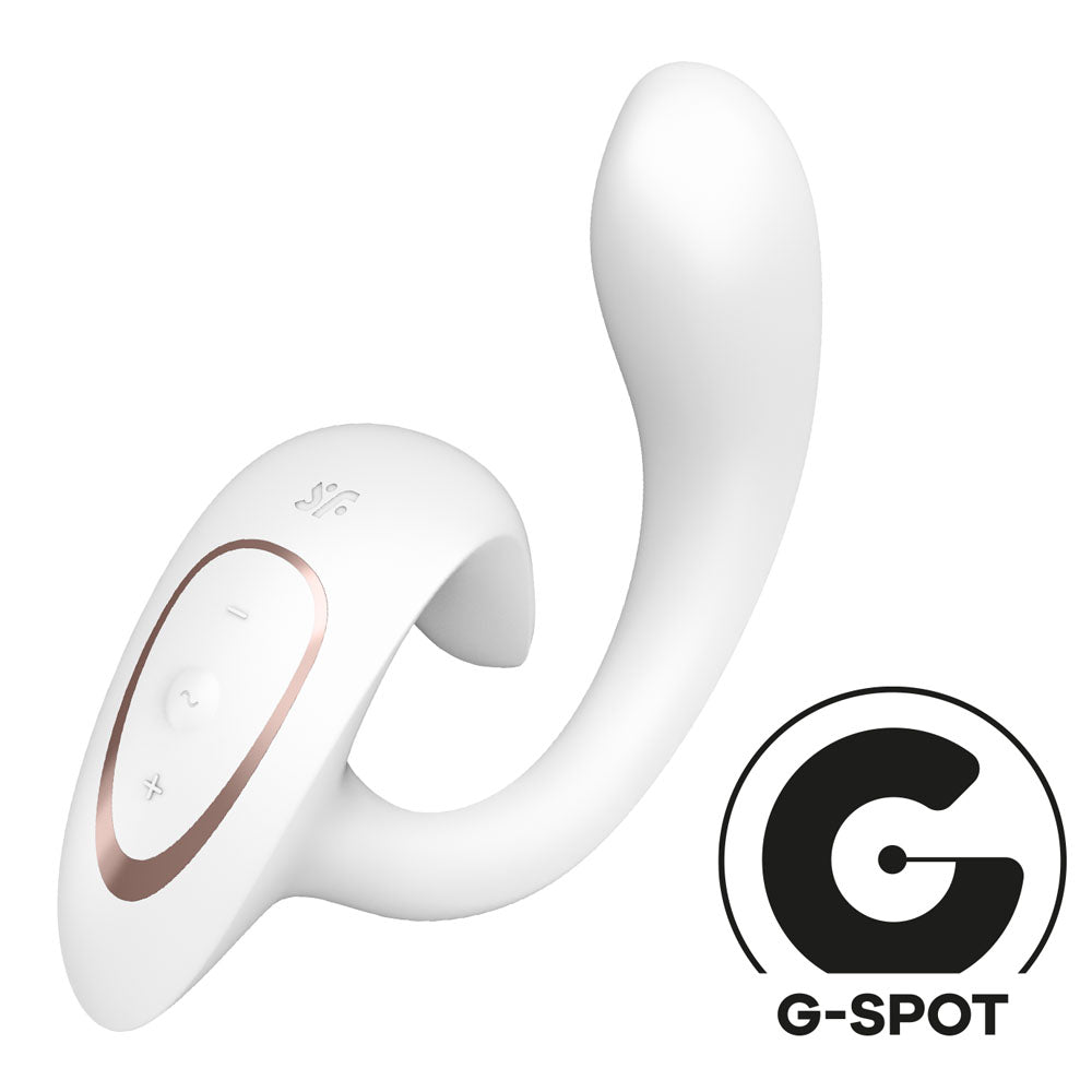 Satisfyer G For Goddess 1 - White - White USB Rechargeable Vibrator with Clit Stim-4065885