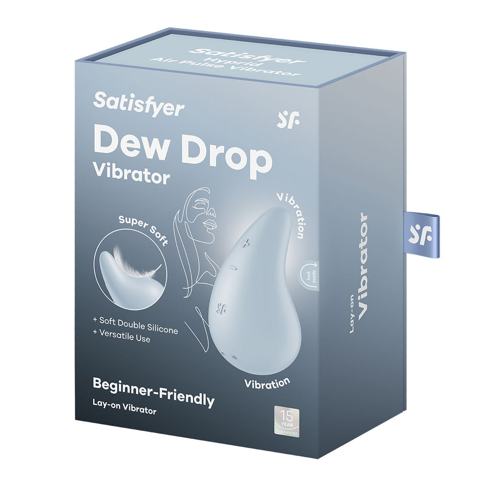 Satisfyer Dew Drop - Light Blue USB Rechargeable Stimulator-4066936