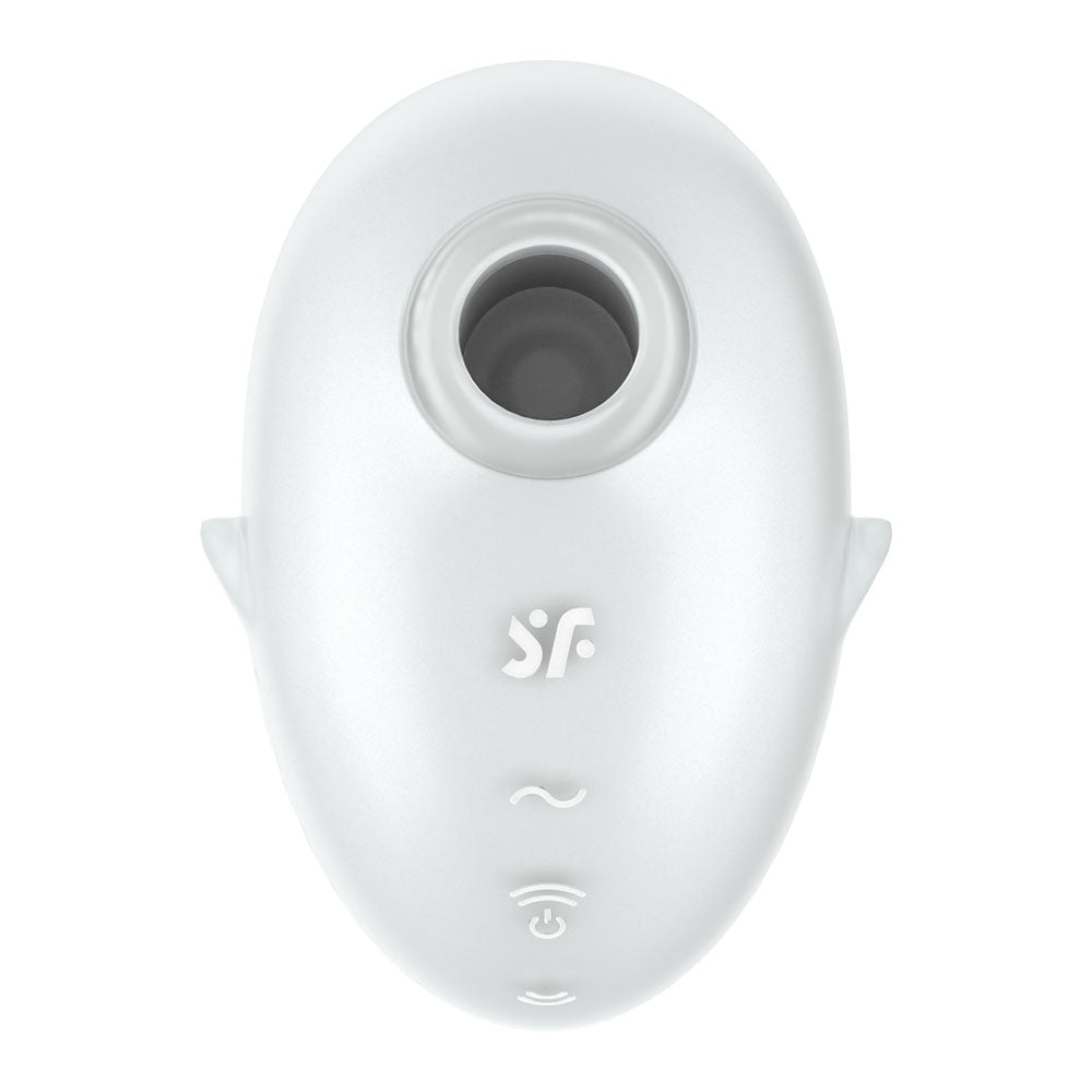 Satisfyer Cutie Ghost - White - White USB Rechargeable Air Pulse Stimulator-4067766