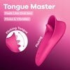 Satisfyer Tongue Master - Pink 14.4 cm USB Rechargeable Flicking Clitoral Stimulator - 4080611