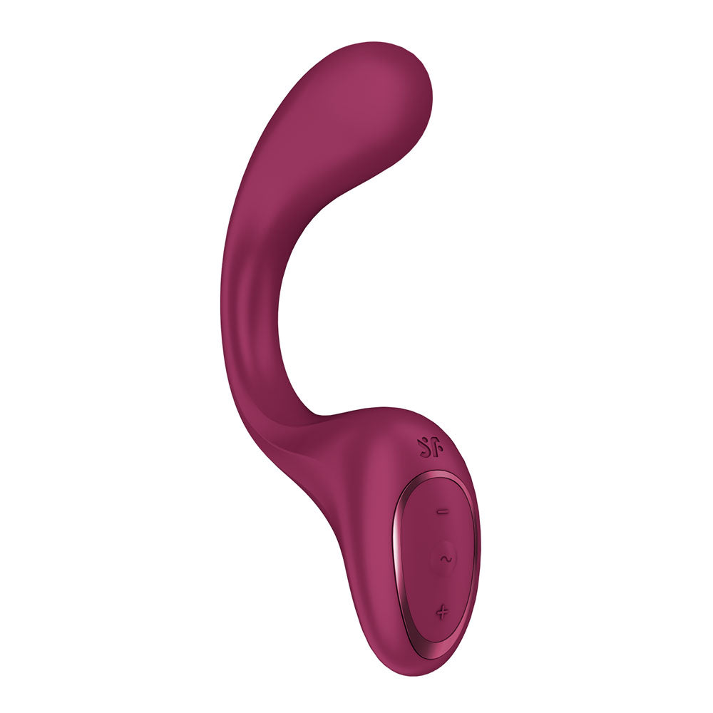 Satisfyer G For Goddess 2 - Wine Red - Wine Red 18.8 cm USB Rechargeable Vibrator with Clit Sti