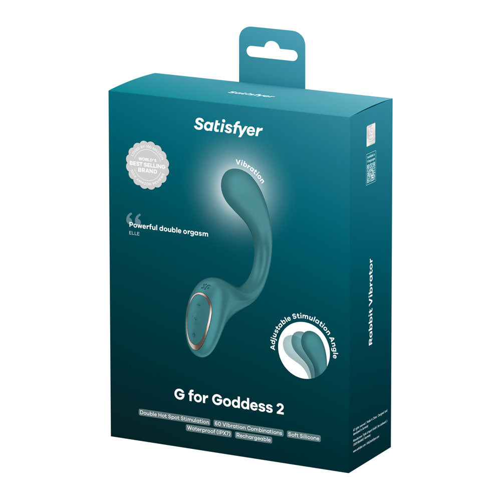Satisfyer G For Goddess 2 - Bottle Green - Bottle Green 18.8 cm USB Rechargeable Vibrator with