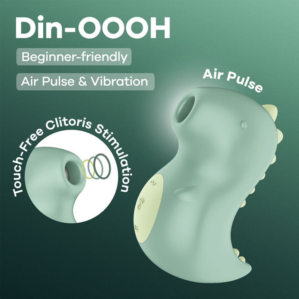 Satisfyer Din-OOOH - Mint Green USB Rechargeable Air Pulse Stimulator-4081328