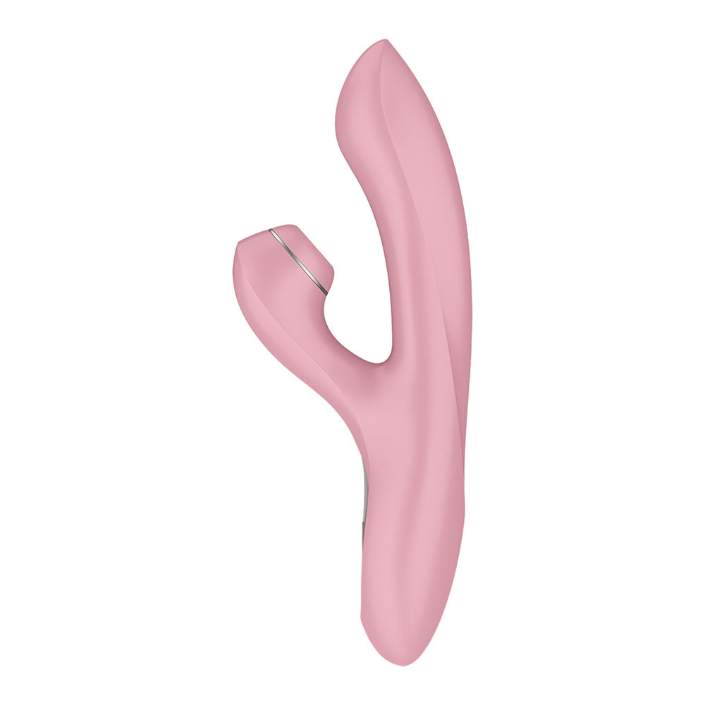 Satisfyer Pro + G-Spot - Pink - Rose Pink 22 cm USB-C Rechargeable Rabbit Vibrator with Touch-Free Clitoral Stimulator - 4082004