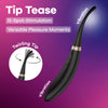 Satisfyer Tip Tease - Black - Black USB Rechargeable Vibrator with Twirling Tip-4082363