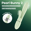 Satisfyer Pearl Bunny 2 - Light Green - Light Green 21.5 cm USB-C Rechargeable Rabbit Vibrator