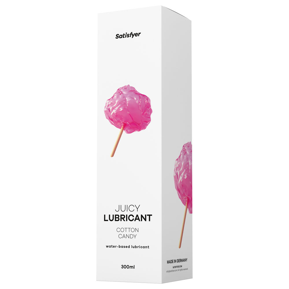 Satisfyer Juicy Lubricant 300 ml Cotton Candy - Cotton Candy Scented Water Based Lubricant - 300 ml Bottle-4082899