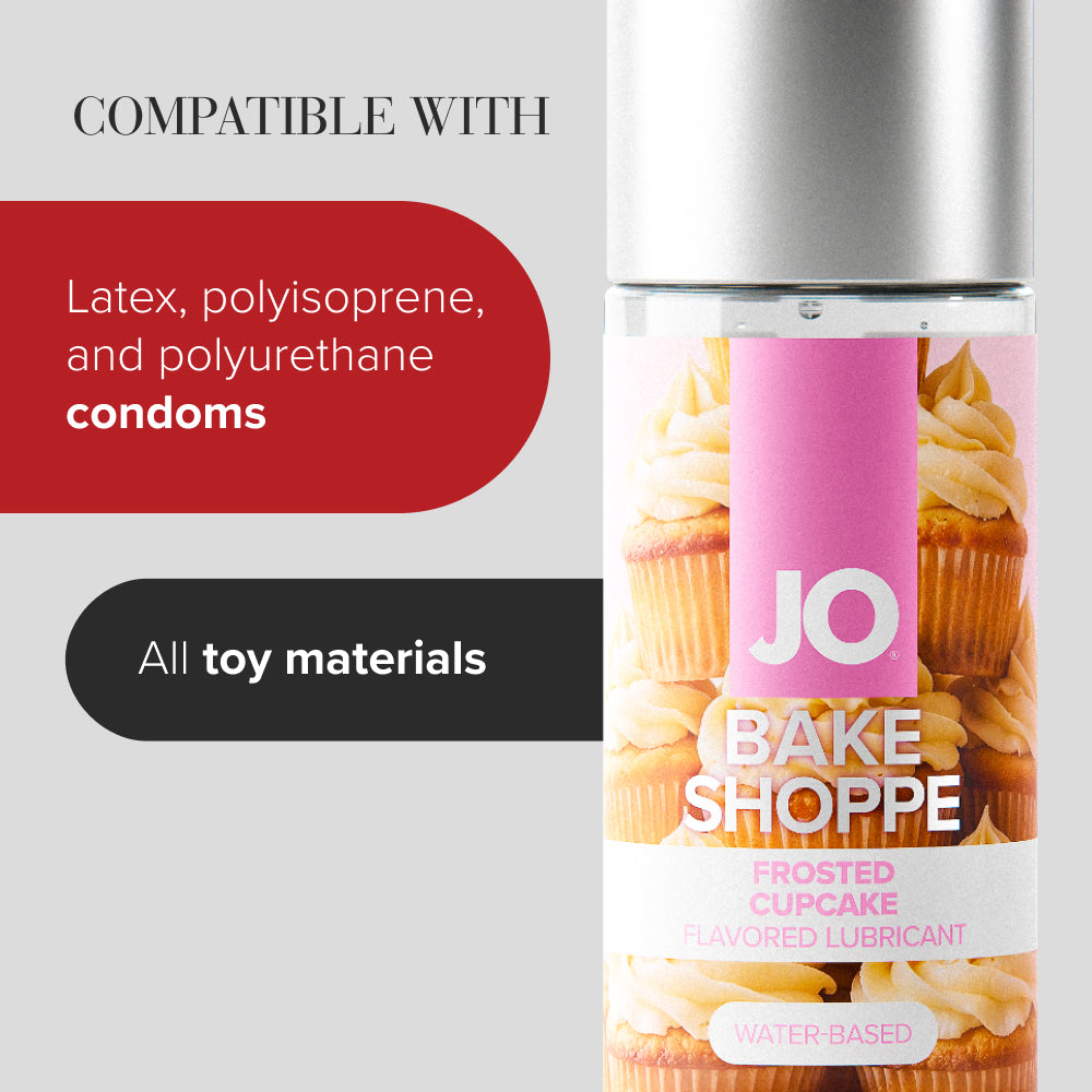 JO Bake Shoppe - Frosted Cupcake - Frosted Cupcake Flavoured Water Based Lubricant - 60 ml Bott