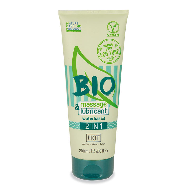 HOT BIO Massage & Lubricant 2In1 - Water Based Lubricant - 200 ml-44180