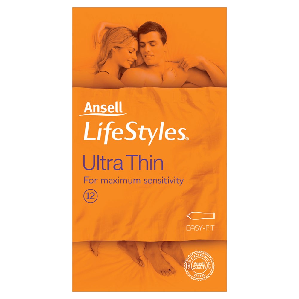 Ansell Lifestyle Ultra Thin 12 Pack Condoms