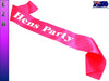 Wedding Sashes Engagement Bride To Be Bridesmaid Its My Hens Bitches Party Sash 'Hens Party'