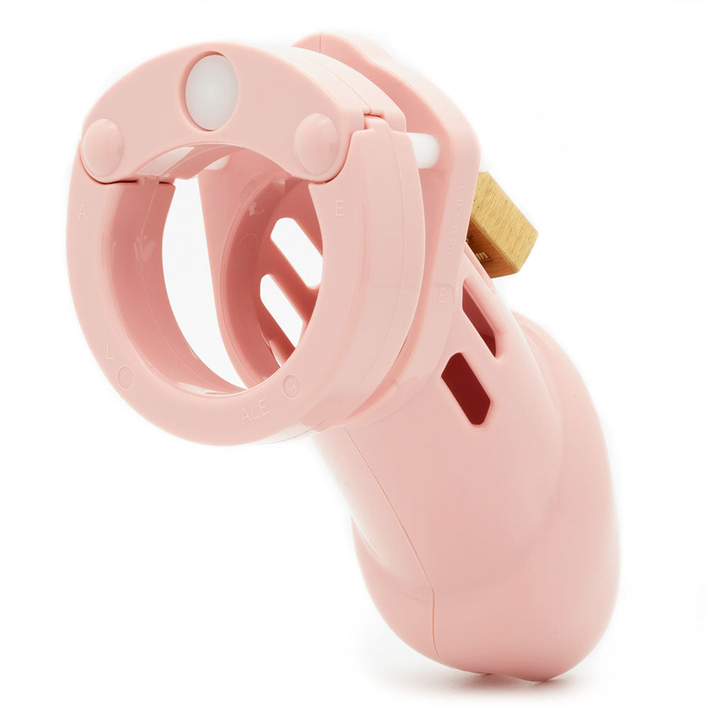 CB-6000 Chastity Cock Cage Kit - Pink-(6000pnk)