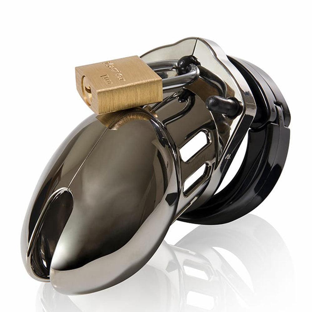 CB-6000S Chastity Cock Cage Kit - Chrome-(6000schrm)