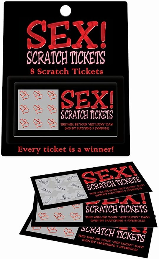 Sex Scratch Tickets 8 Scratch Tickets