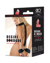 DOMINATION RESTRAINTS - DESIRE BONDAGE WRIST CUFFS WITH SILICONE BALL GAG
