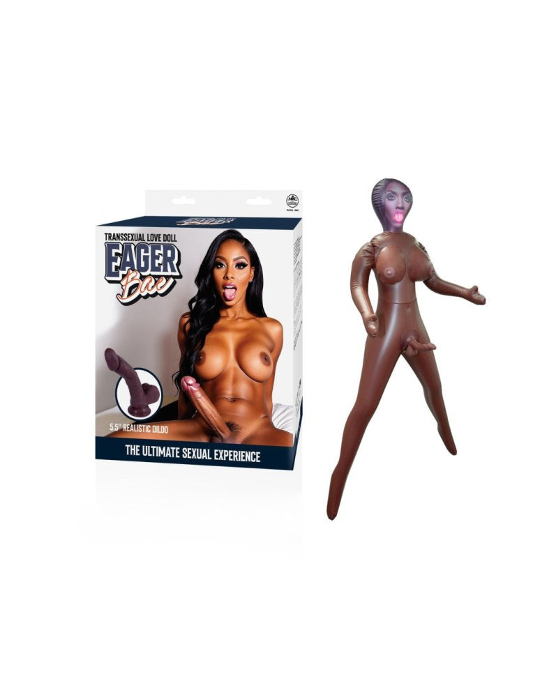 EAGER BAE PVC INFLATABLE TRANSSEXUAL DOLL WITH DETACHABLE 5.5in PENIS-639029