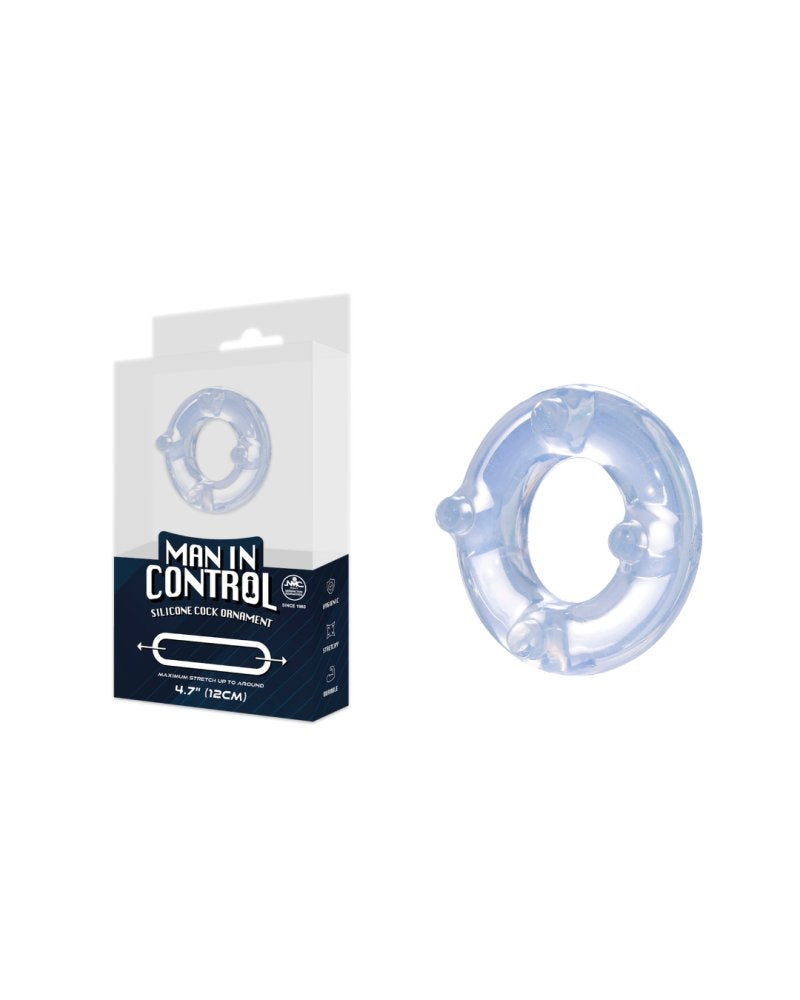 MAN IN CONTROL SILICONE COCK ORNAMENT TRANSPARENT-642289