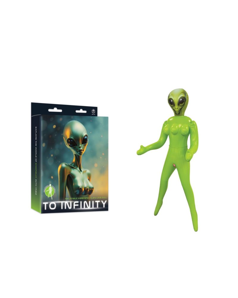 TO INFINITY ALIEN PVC INFLATABLE DOLL GREEN-643231
