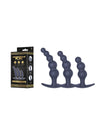 Progressive Play 3 IN 1 SILICONE BUTT PLUG KIT SET IN BLACK-648939
