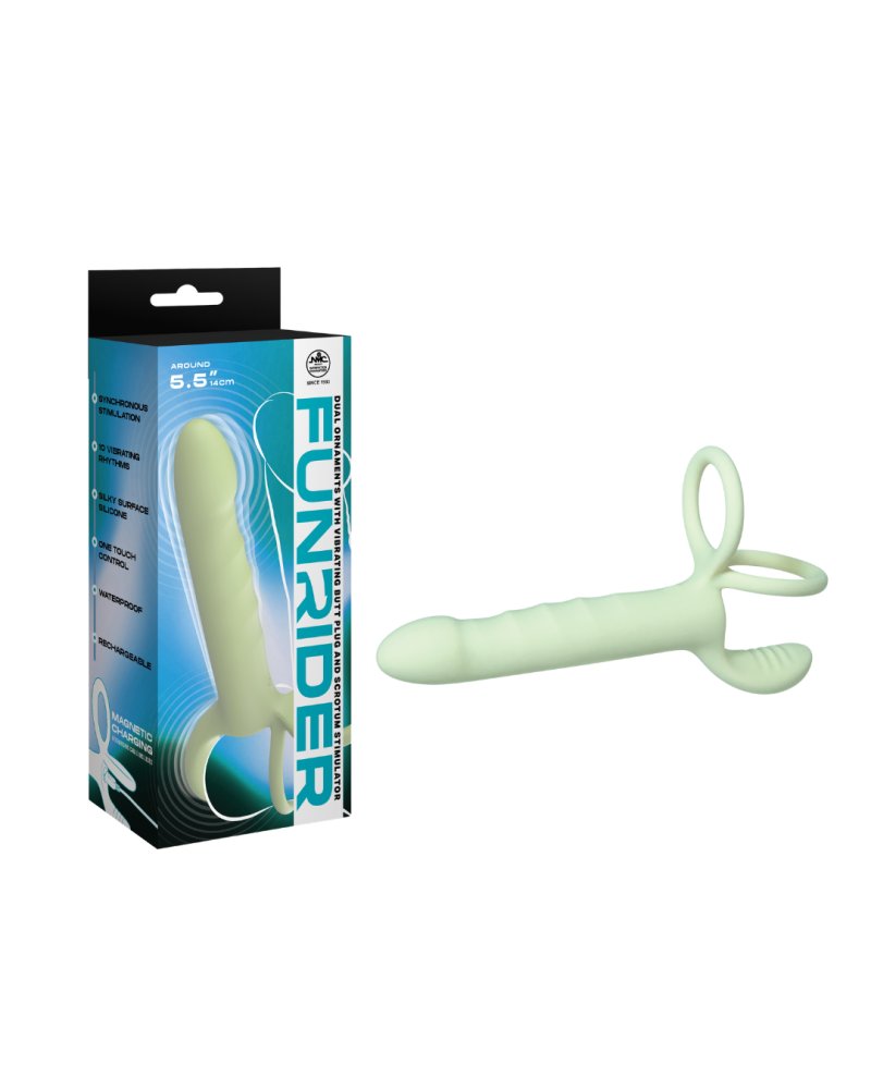 RECHARGEABLE SILICONE VIBRATOR Green-649226