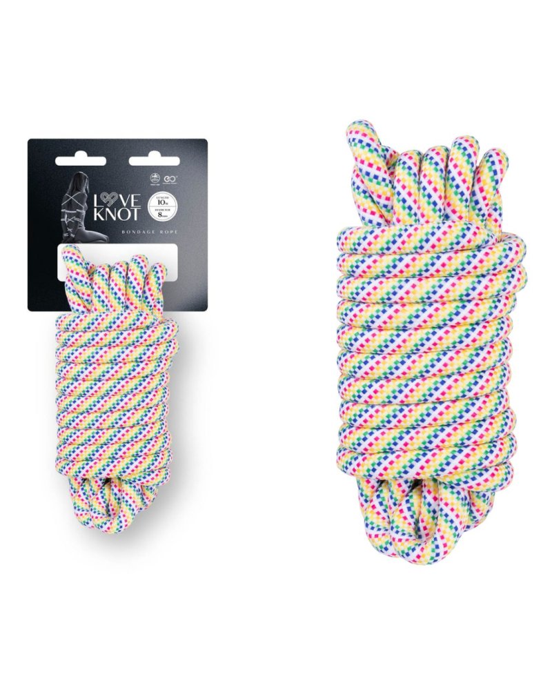 Love Knots 10M 8MM THICK POLYESTER ROPE - Rainbow-649295