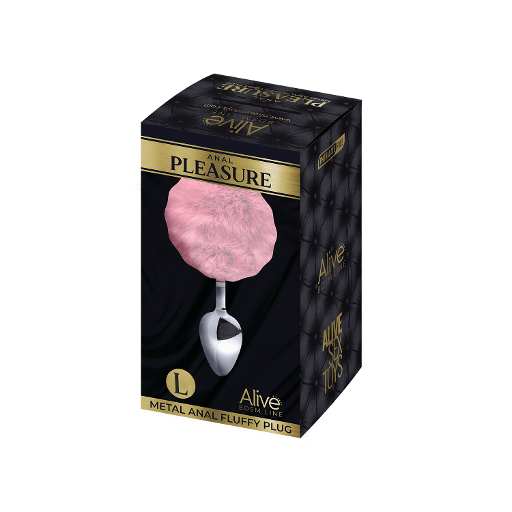 Alive Metal Fluffy Plug Pink- L-70384