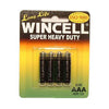 Wincell AAA Super Heavy Duty Batteries - Super Heavy Duty Batteries - AAA 4 Pack-AAABP4SH