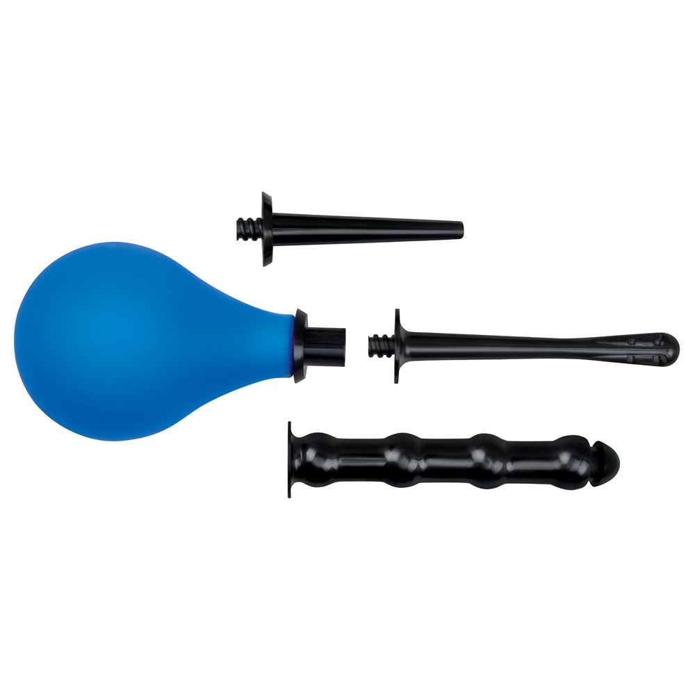 AquaClean 4 Piece Douche Set with Interchangeable Nozzles - 220 ml Capacity with Free Travel Douche Included-AC113