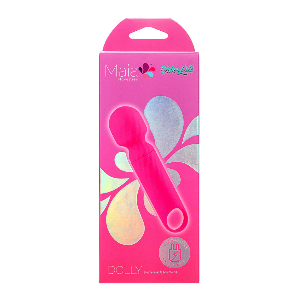 Maia DOLLY - Pink - Pink 12.7 cm USB Rechargeable Massage Wand-AF-004-P1