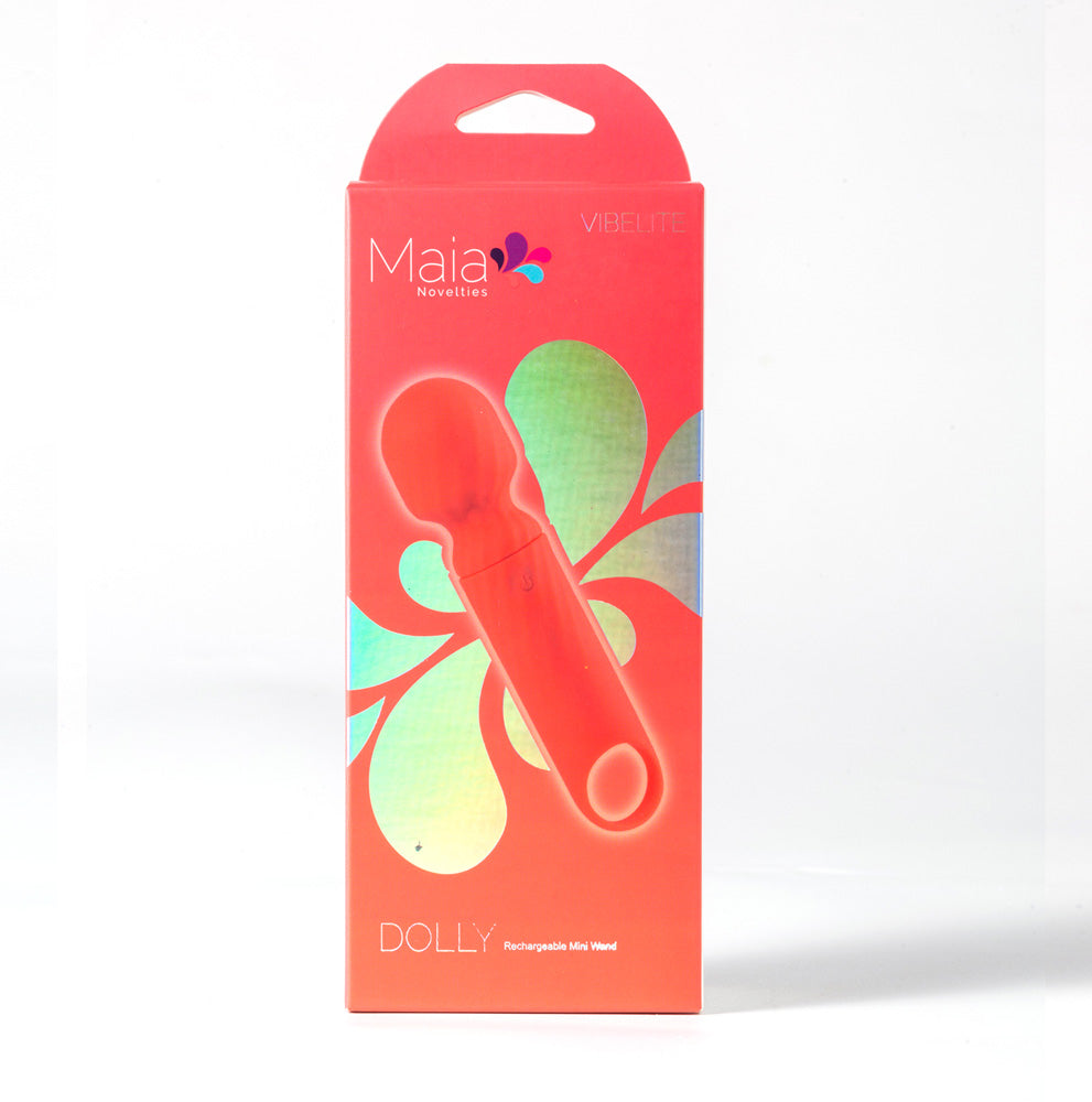 Maia DOLLY - Orange - Orange 12.7 cm USB Rechargeable Massage Wand-AF-004