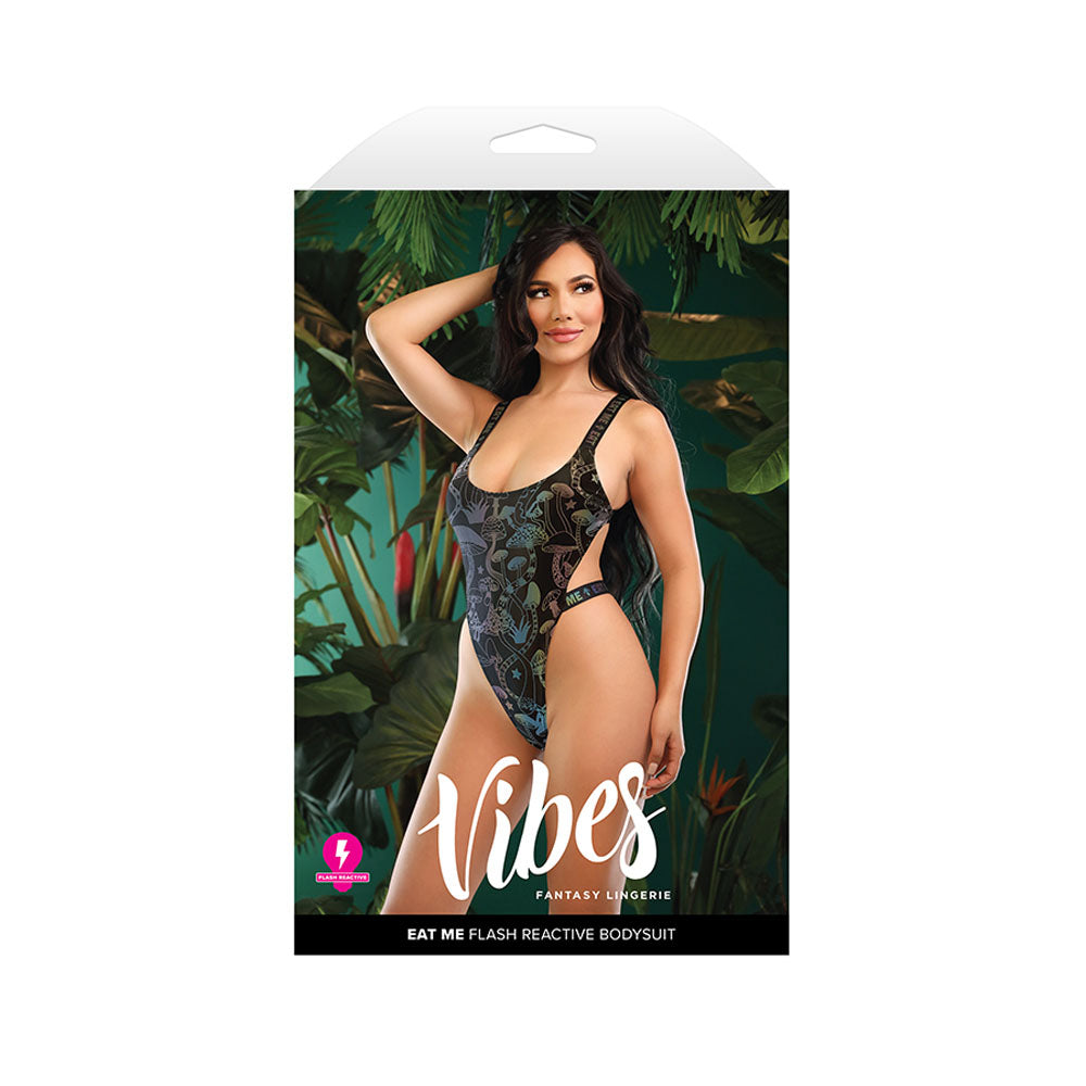 VIBES EAT ME Flash Reactive Bodysuit - M/L-(af987-ml-b)