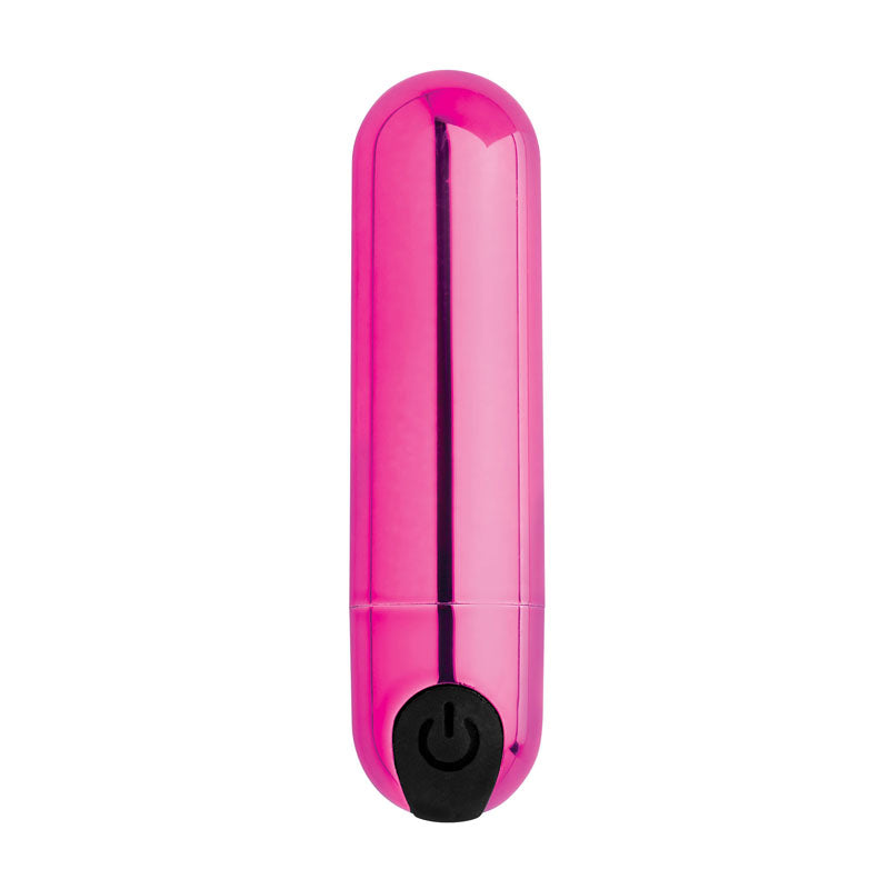 Bang! 10X Vibrating Metallic Bullet - Pink USB Rechargeable Bullet-AG656-PINK