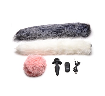 TAILZ Vibrating Anal Plug & 3 Tails w/ Remtote Control