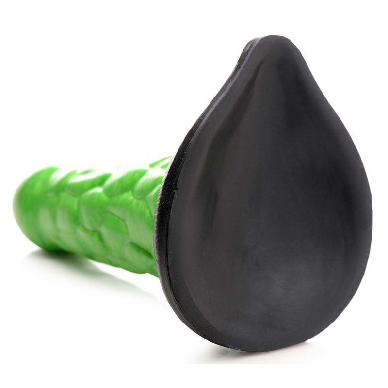 Creature Cocks Radioactive Reptile Thick Scaly Silicone Dildo - Green 19 cm Dildo-AG872