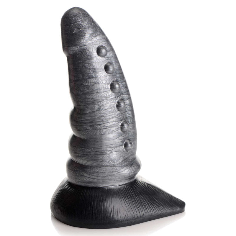 Creature Cocks Beastly Tapered Bumpy Silicone Dildo - Silver 21 cm Bumpy Dildo-AG878